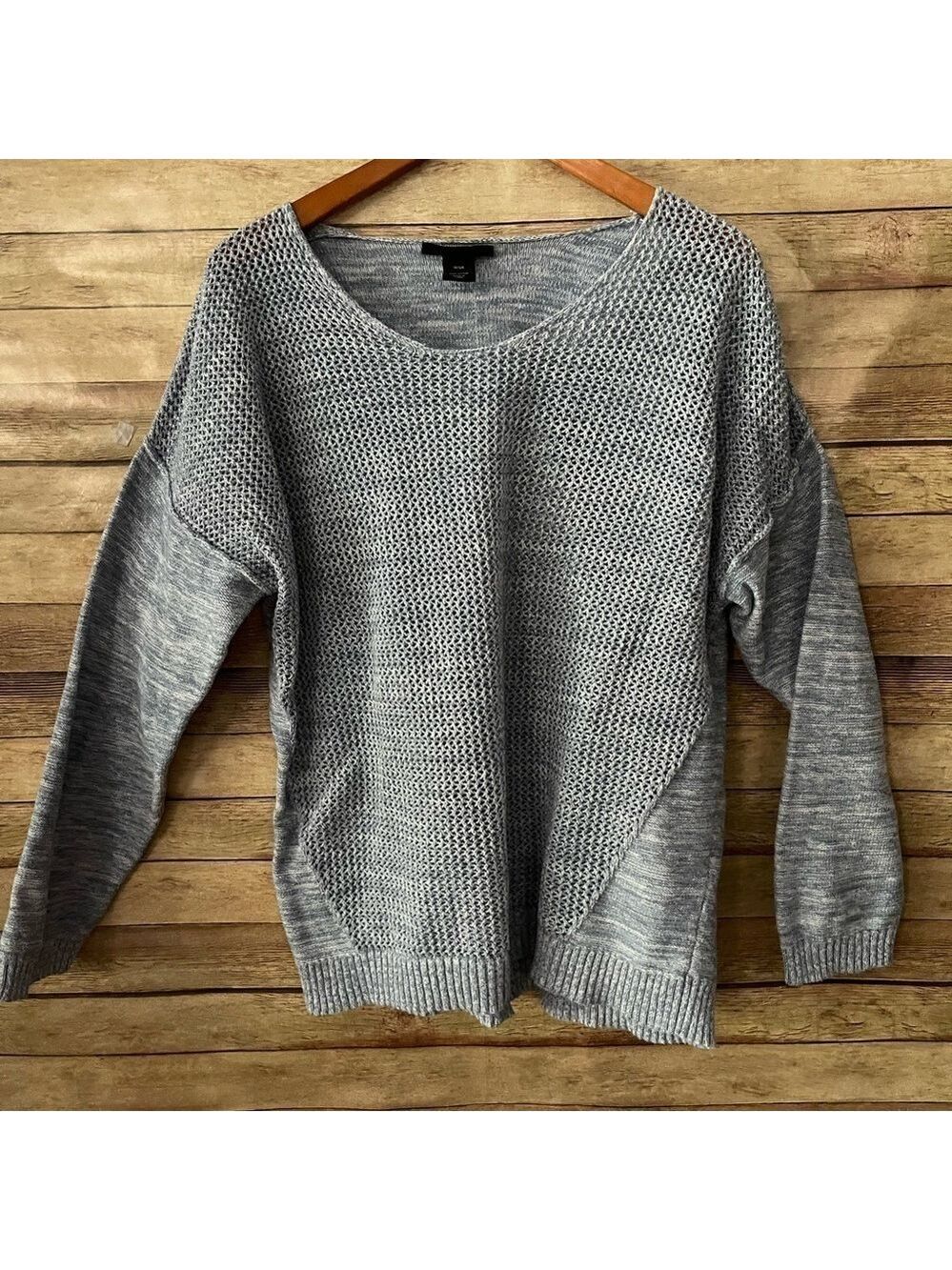 Lane Bryant Women's Sweater Blue Heather Open Knit Plus Size: 18/20